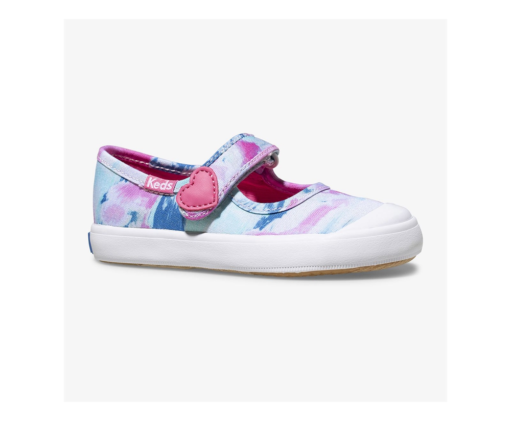 Slip Ons Keds Niña Blancos/Rosas - Harper - 8059-NKSMB